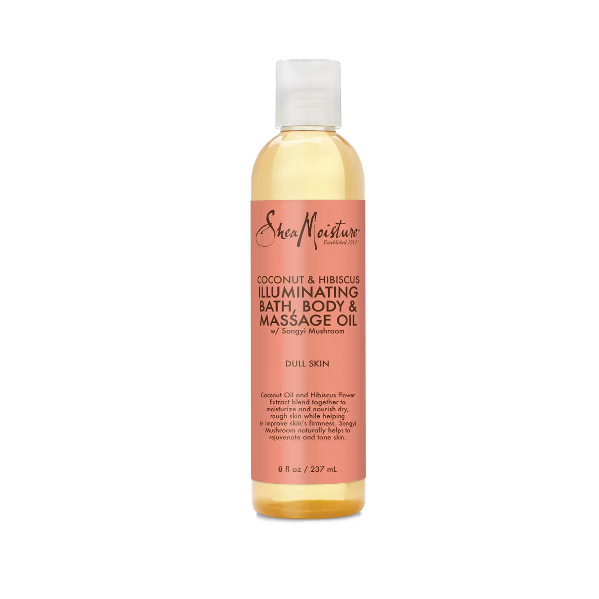 SheaMoisture Coconut and Hibiscus Bath Body and Massage Oil - 8 fl oz | Target