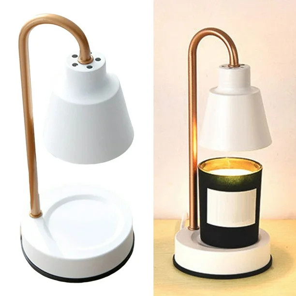 Candle Warmer Lamp Metal Lampshade White | Walmart (US)