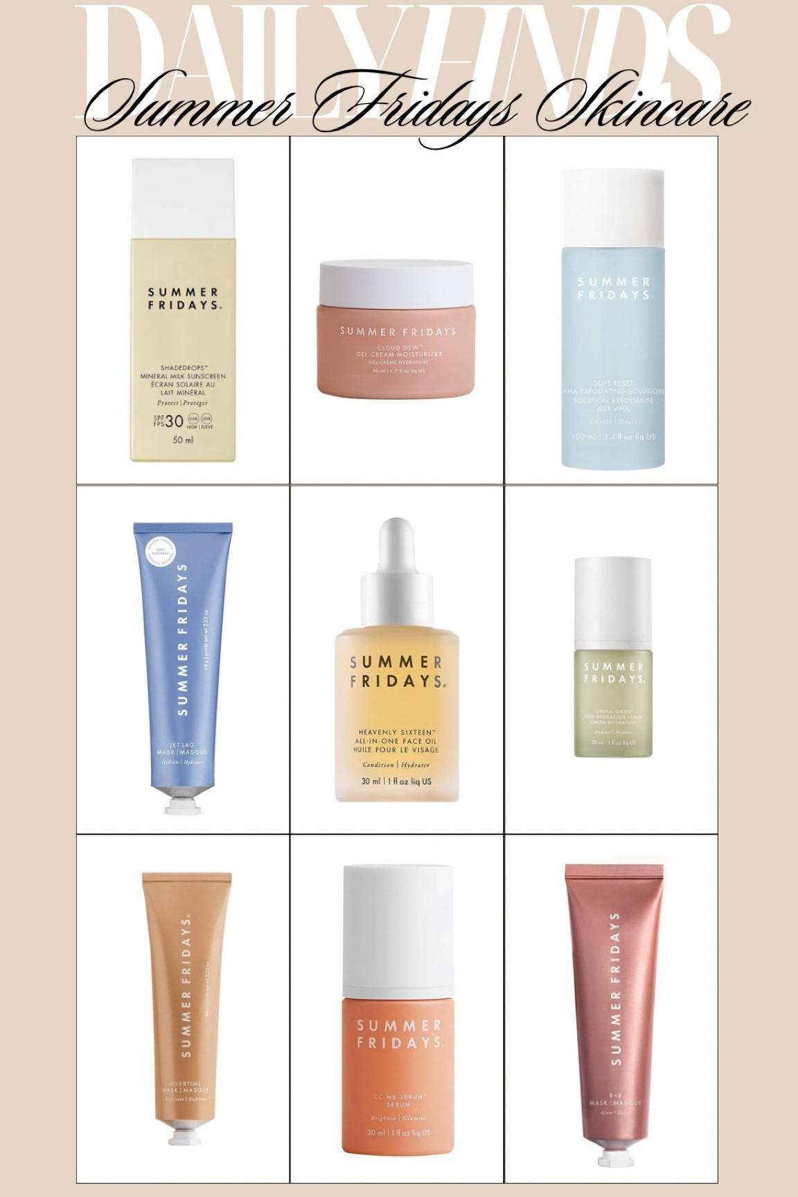 Shop bestselling skincare finds from Summer Fridays on Amazon Beauty! Scroll down to shop! Xo! 

#LTKGiftGuide #LTKBeauty #LTKStyleTip