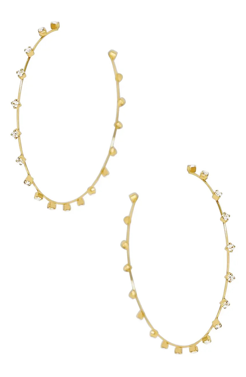 Large Sparkle Hoop Earrings | Nordstrom