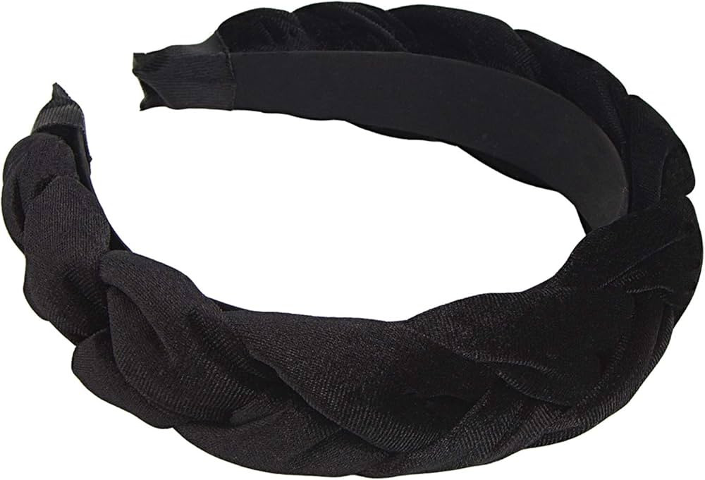 RINVEE Headbands for Women Velvet Braided Headbands Fashion Hairband Criss Cross Hair Accessories... | Amazon (US)