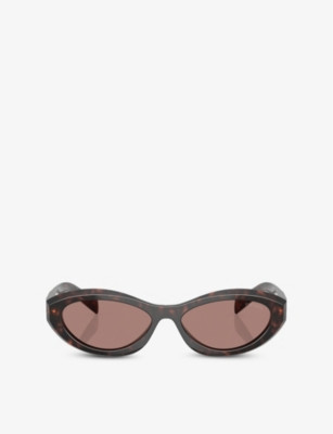 PR 26ZS oval-frame acetate sunglasses | Selfridges