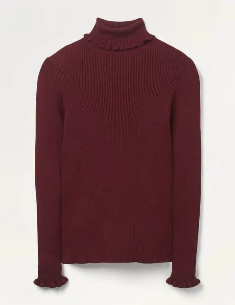 Frill Roll Neck Sweater | Boden (US)