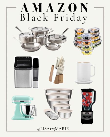 Amazon Black Friday deals. All-clad stainless steel d5. Ember mug on sale. Ice maker on sale. Gift ideas for her. Gift ideas for him. 

#LTKhome #LTKHoliday #LTKGiftGuide