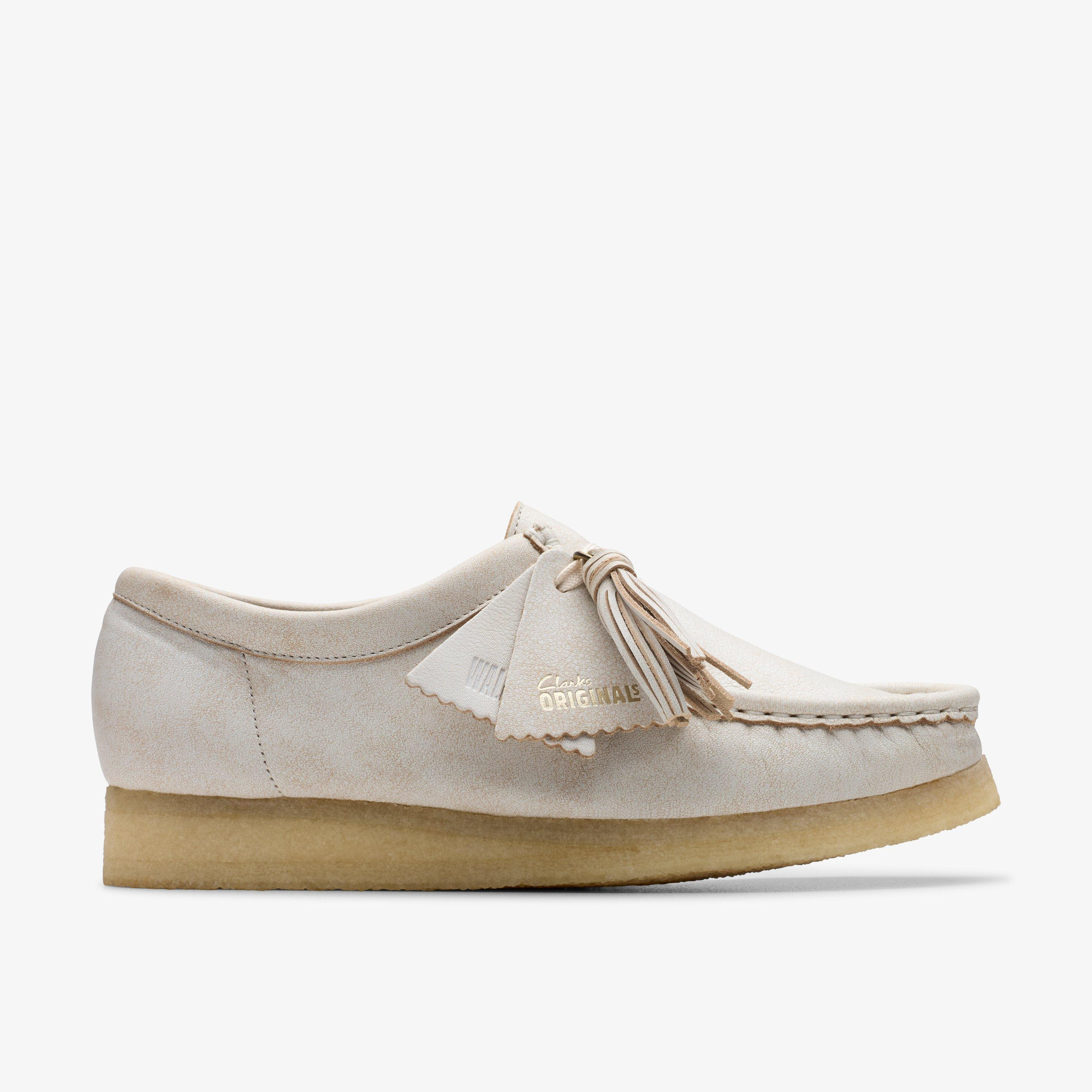 Womens Wallabee White Leather | Clarks | Clarks (US)