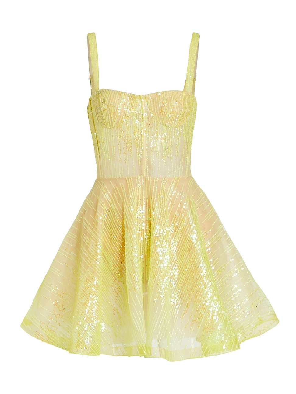 Mademouselle Sequin Fit-And-Flare Minidress | Saks Fifth Avenue