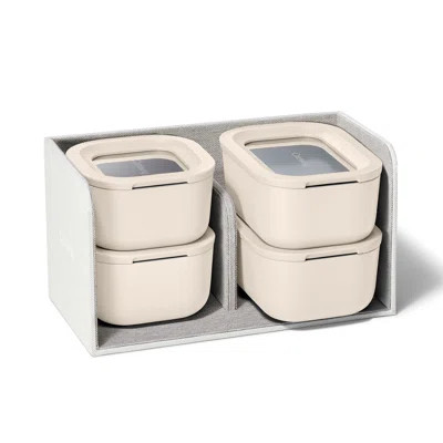 Mini Food Storage Set w/ Storage Organizer, Cream | Wayfair North America