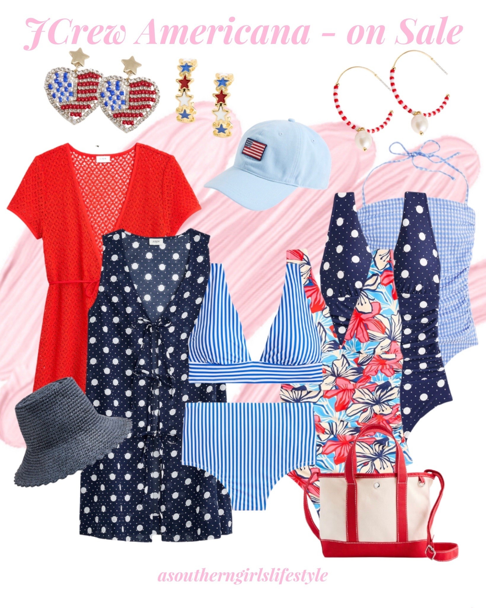 All on Sale - JCrew Swim for July 4th I love love their swimsuits! They’re flattering & give great coverage!

Fourth of July. America 250.

#LTKSwim #LTKSeasonal #LTKSaleAlert