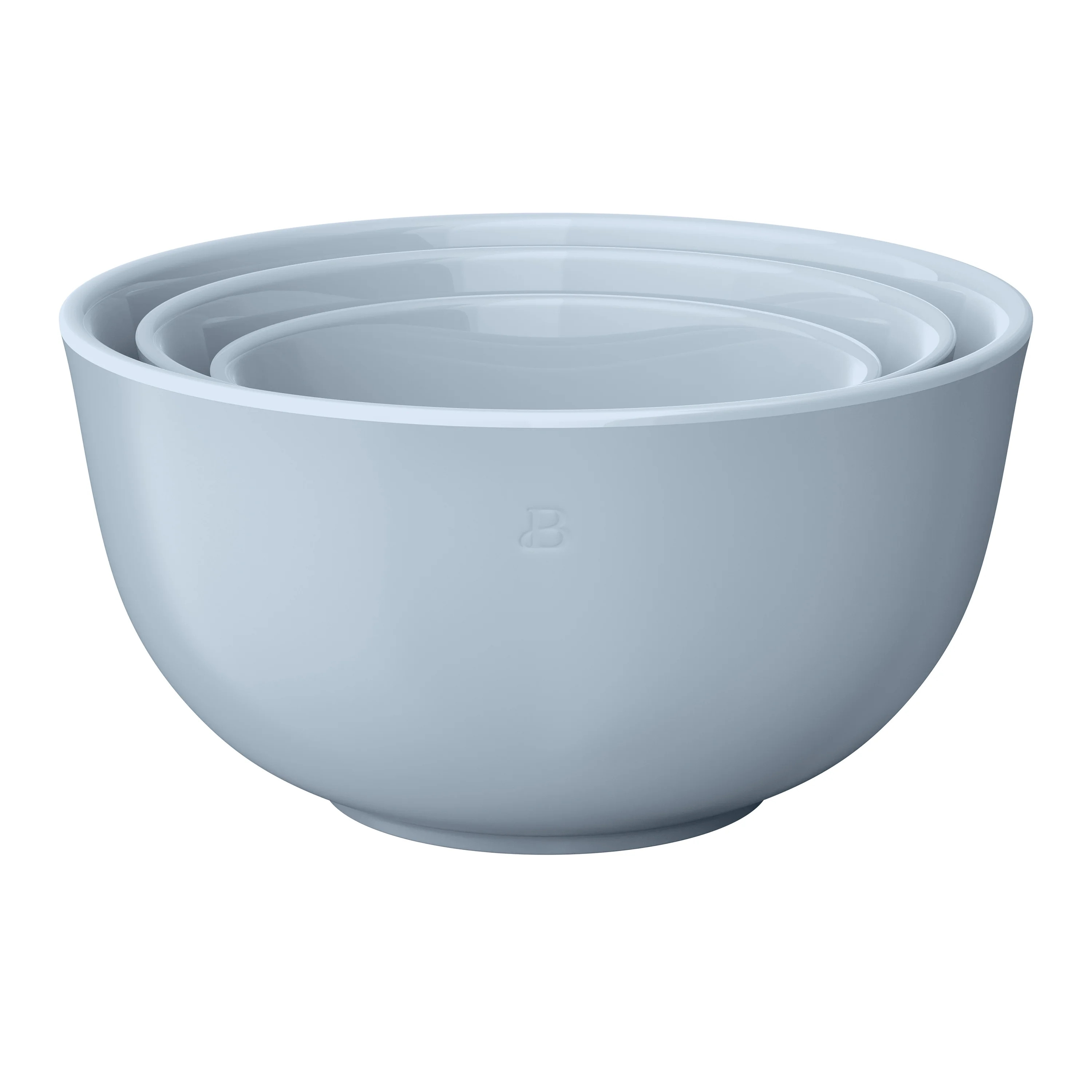 Beautiful 3-Piece Stoneware Nesting Mixing Bowl Set, Cornflower Blue by Drew Barrymore | Walmart (US)