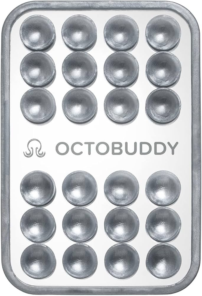 OCTOBUDDY Mirror \u2013 Amazon-Exclusive Suction Cup Phone Mount with Built-in Mirror \u2013 Silv... | Amazon (US)
