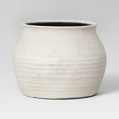 Sun Bleached Composite Indoor Outdoor Planter Pot Cream - Threshold™ designed with Studio McGee | Target