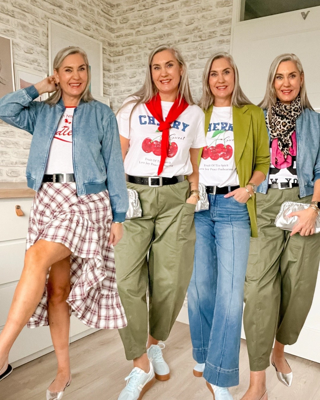 bonprix style stories - helemaal klaar voor het voorjaar! 

Code tall15
Geldig van 27 t/m 29 februari 2026 • 15% korting op alles • 1x per klant • Alleen in NL (app & webshop)

Denim bomber, graphic print T-shirts, geruite rok, rode sjaal, barrel fit khaki broek, cherry t-shirt, sneakers, zilverkleurige slingbacks, tall jeans, leopard print, zilverkleurig tasje



#LTKSeasonal #LTKeurope #LTKstyletip