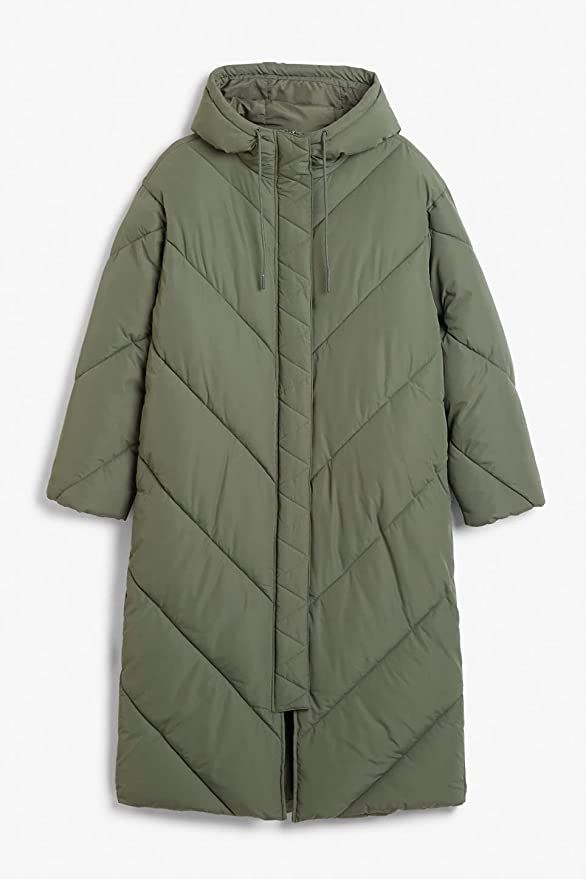 Amazon.com: GIBLY Women's Hooded Long Puffer Coat Winter Longer Thickened Down Jacket Zip Cottoon... | Amazon (US)