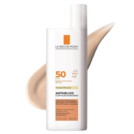 La Roche-Posay Anthelios Sunscreen SPF 40, Ultra-Light Fluid Broad Spectrum SPF 40, Face Sunscree... | Amazon (US)
