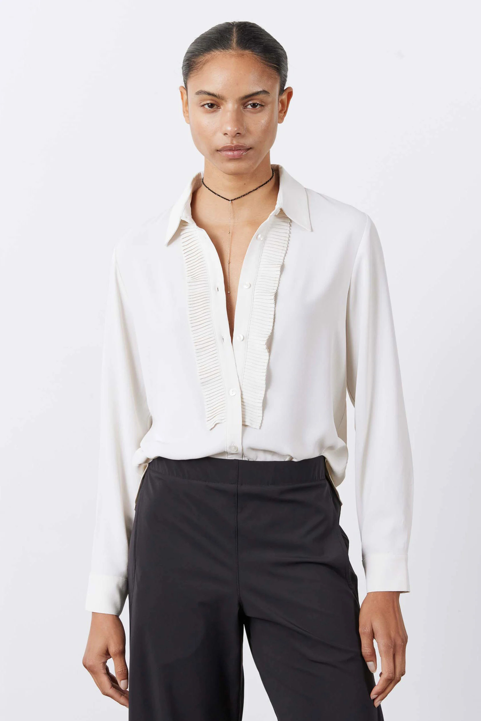 The Tux Blouse Off White / 10 | Ruti