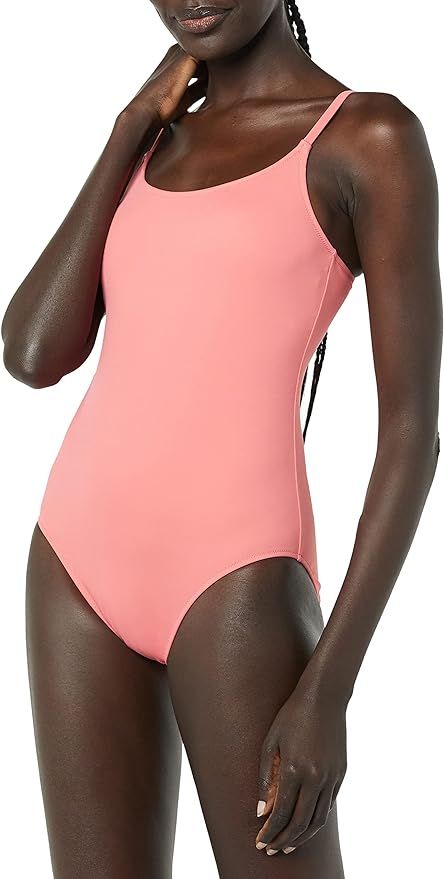 Amazon Essentials Women's Thin Strap Scoop Neck Swimsuit | Amazon (US)