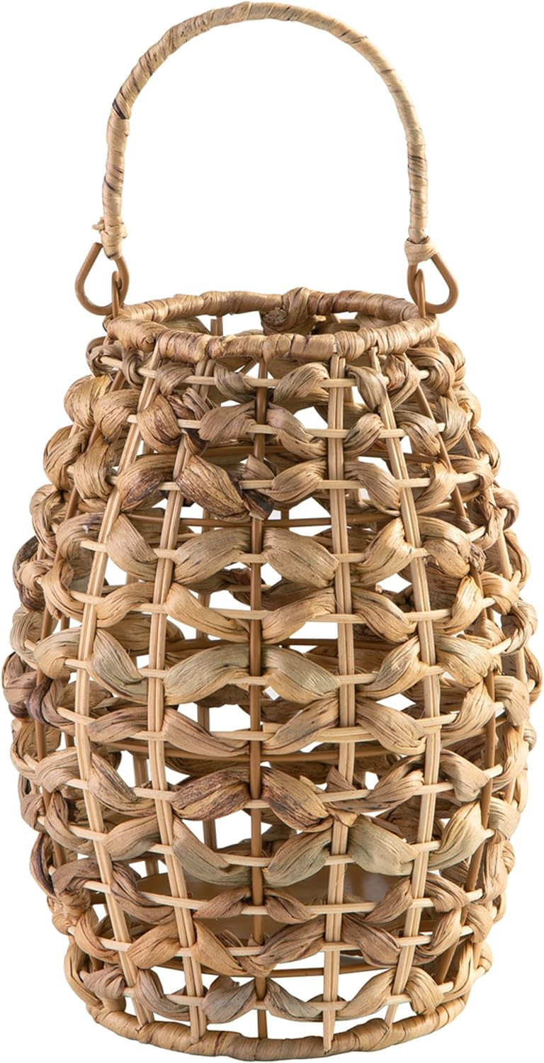 Signature Design by Ashley Etta Lantern, 7"W x 7"D x 13"H, Light Brown | Amazon (US)