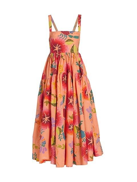 Floral Sea Midi Dress | Saks Fifth Avenue