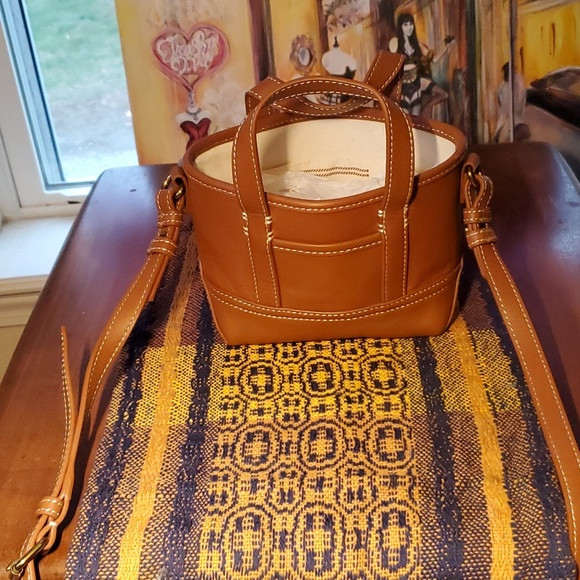 J. Crew Mini Montauk Leather tote crossbody bag Brown BA140 NWT | Poshmark