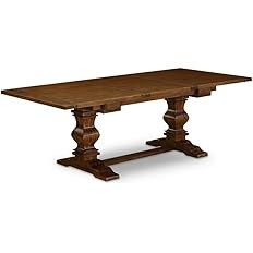 East West Furniture LAT-08-TP Lassale Modern Dining Table - a Rectangle Kitchen Table Top with Bu... | Amazon (US)