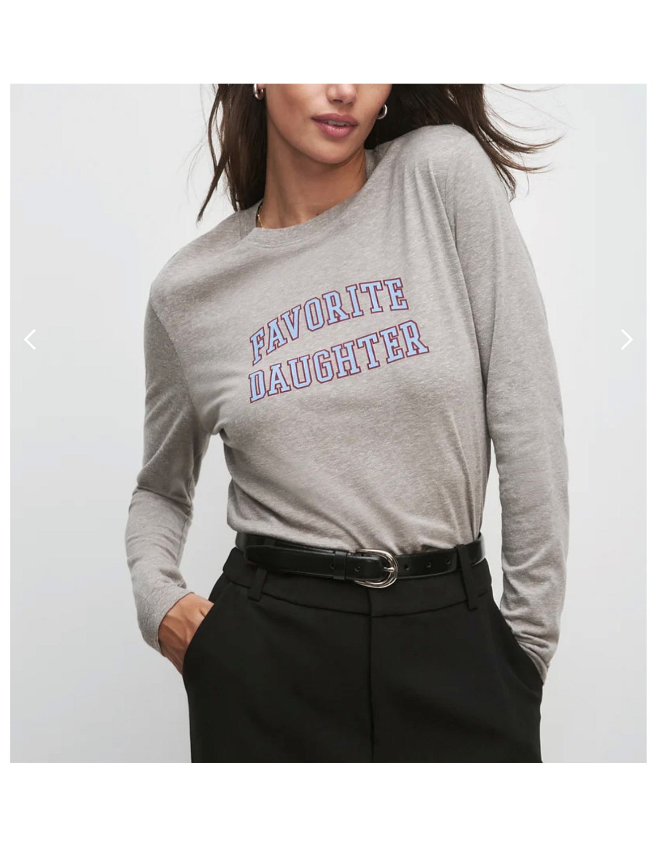 The Cropped Collegiate Long Sleeve T-Shirt | David Jones (Australia & New Zealand)