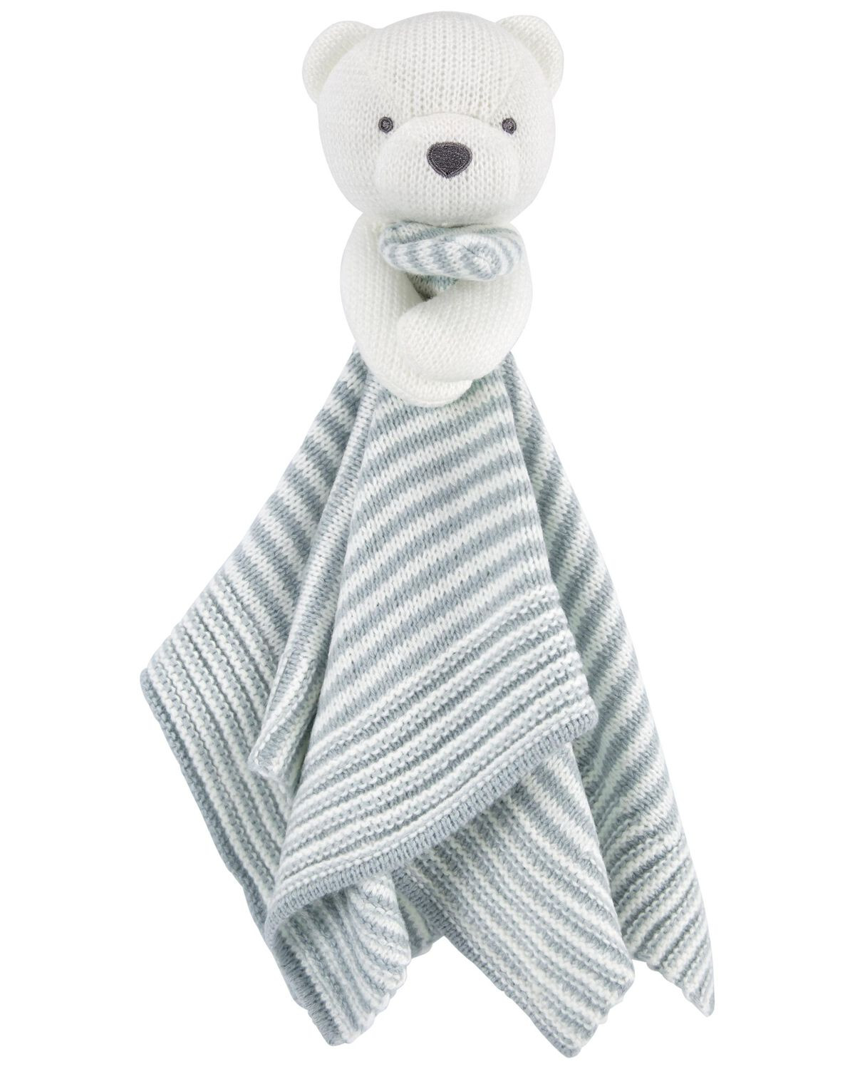 Grey/White Baby Bear Security Blanket | carters.com | Carter's