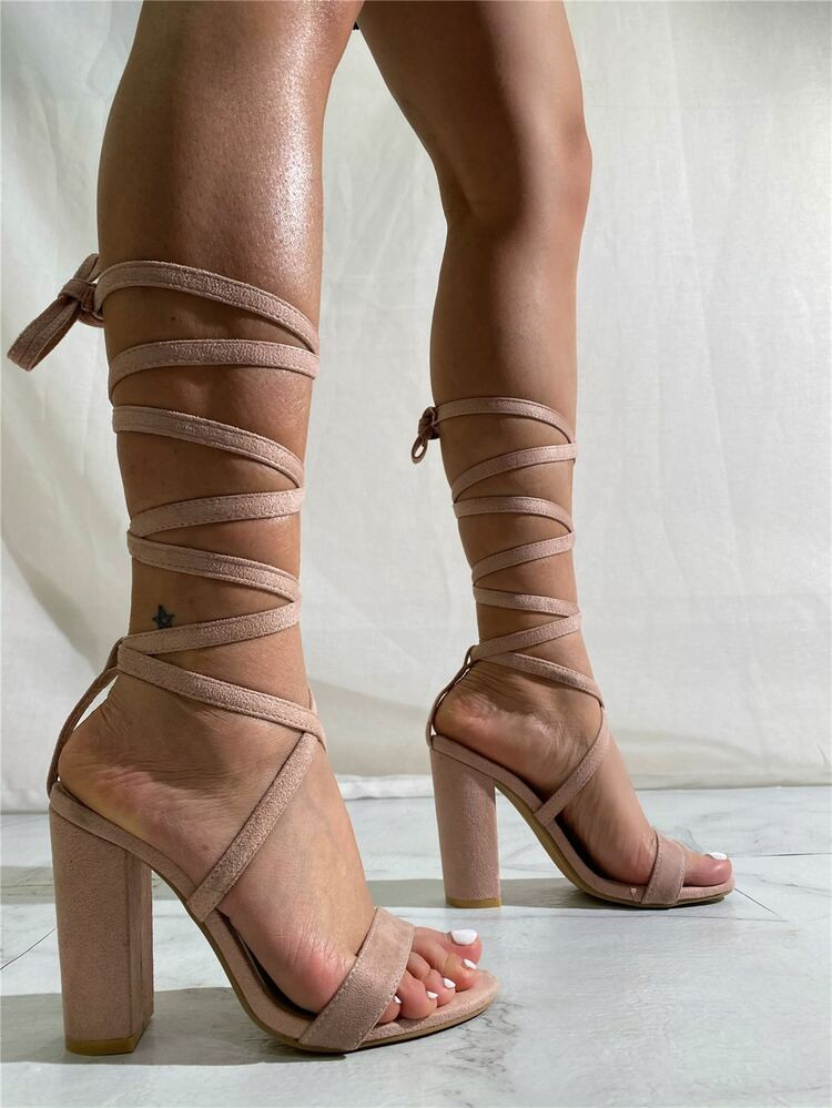 Minimalist Chunky Heeled Gladiator Sandals | SHEIN