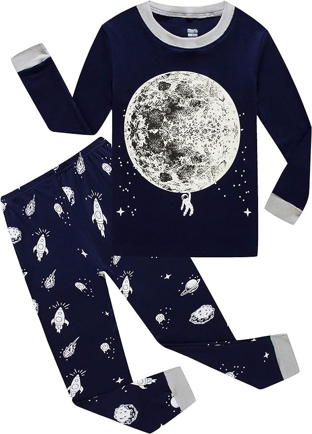 KikizYe Little Big Boys Girls Pajamas Set Kids PJs 100% Cotton Sleepwear | Amazon (US)