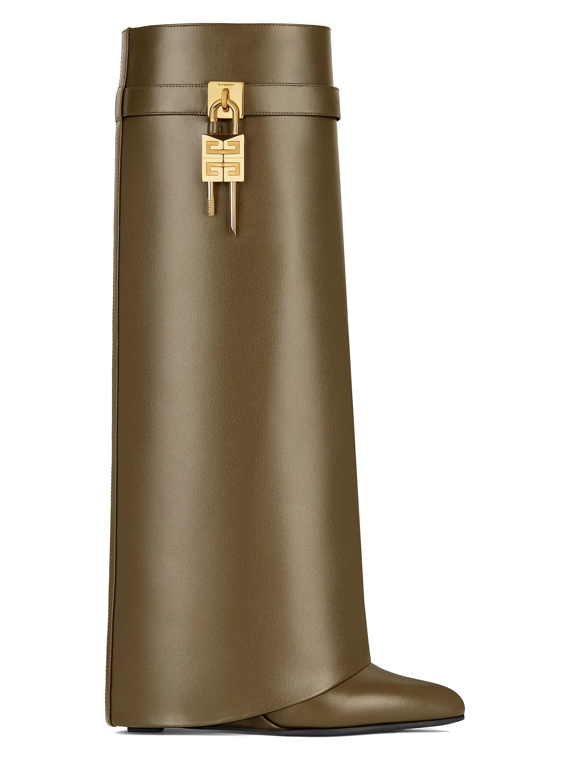 Shark Lock Boots in Leather | Saks Fifth Avenue