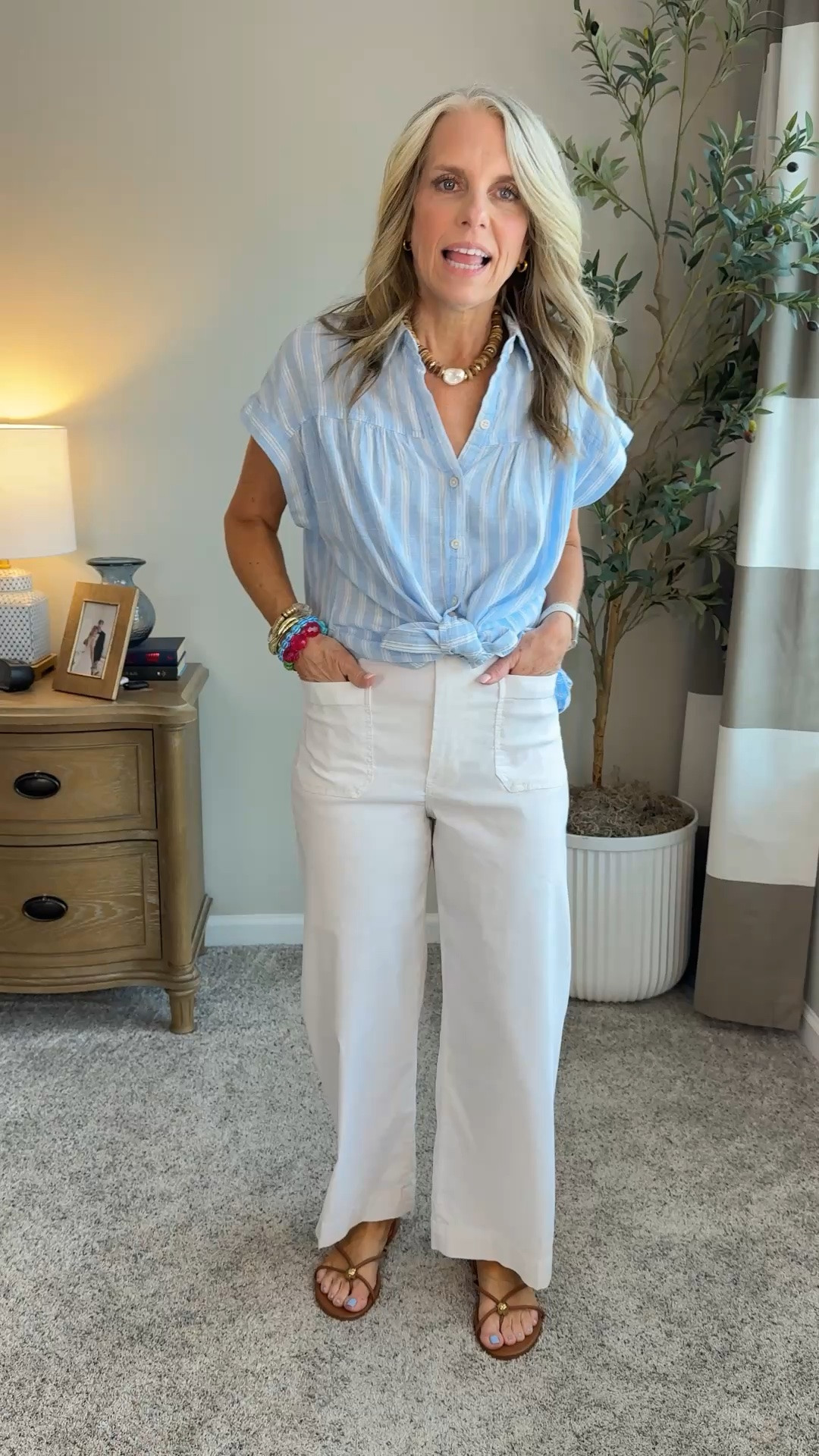 Seriously, if you haven’t tried these pants, you are missing out. They are next level comfort in a cute pant. 
Summer outfits, beach vacation outfit

#LTKootd #LTKgrwm #LTKOver40