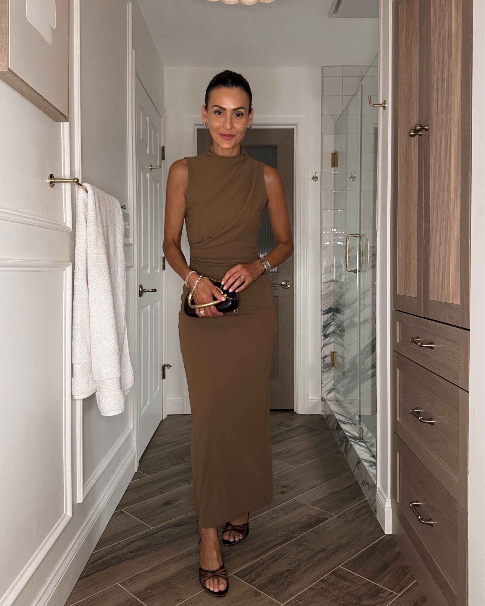 The perfect wedding guest dress, date night or elevated spring parties draped dress under $50! Size xs super flattering paired with cutest brown heels under $50
Zara finds 

#LTKStyleTip #LTKWedding #LTKShoeCrush