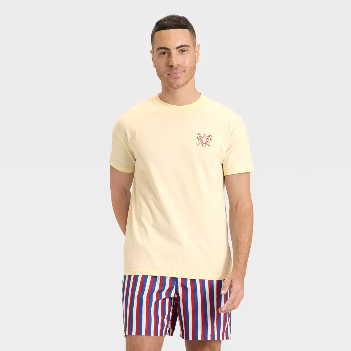 Men's Summer Hot Dog T-Shirt - Goodfellow & Co™ Cream | Target