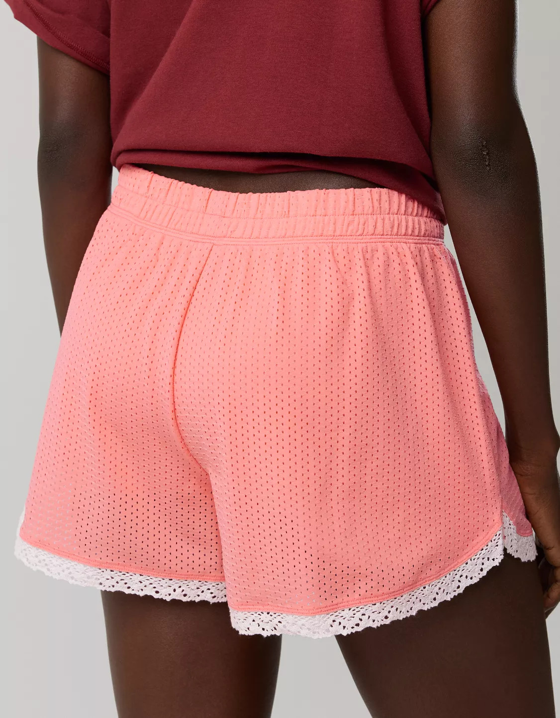 OFFLINE By Aerie Mesh Lace Short | Aerie