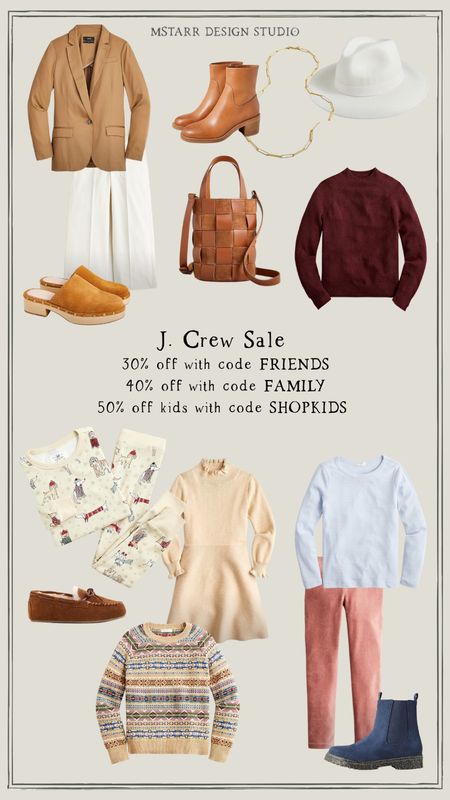 Weekend Sales Watch…J. Crew. Save 30-50% on all your faves!

#leatherbag #clogs #girlsdress

#LTKfamily #LTKfit #LTKkids