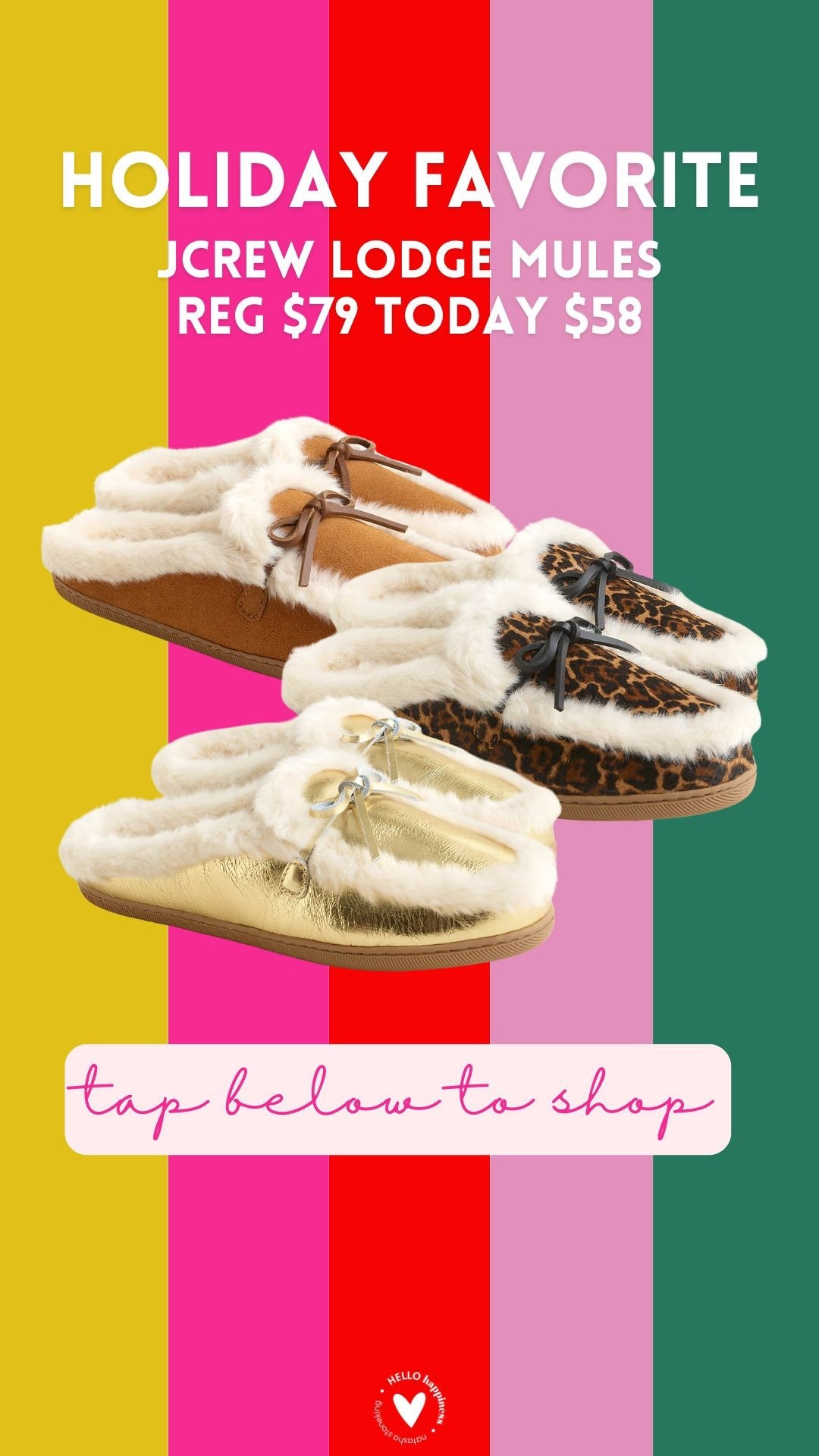 holiday favorite | Jcrew lodge mules $58 

#LTKHoliday #LTKShoeCrush #LTKGiftGuide