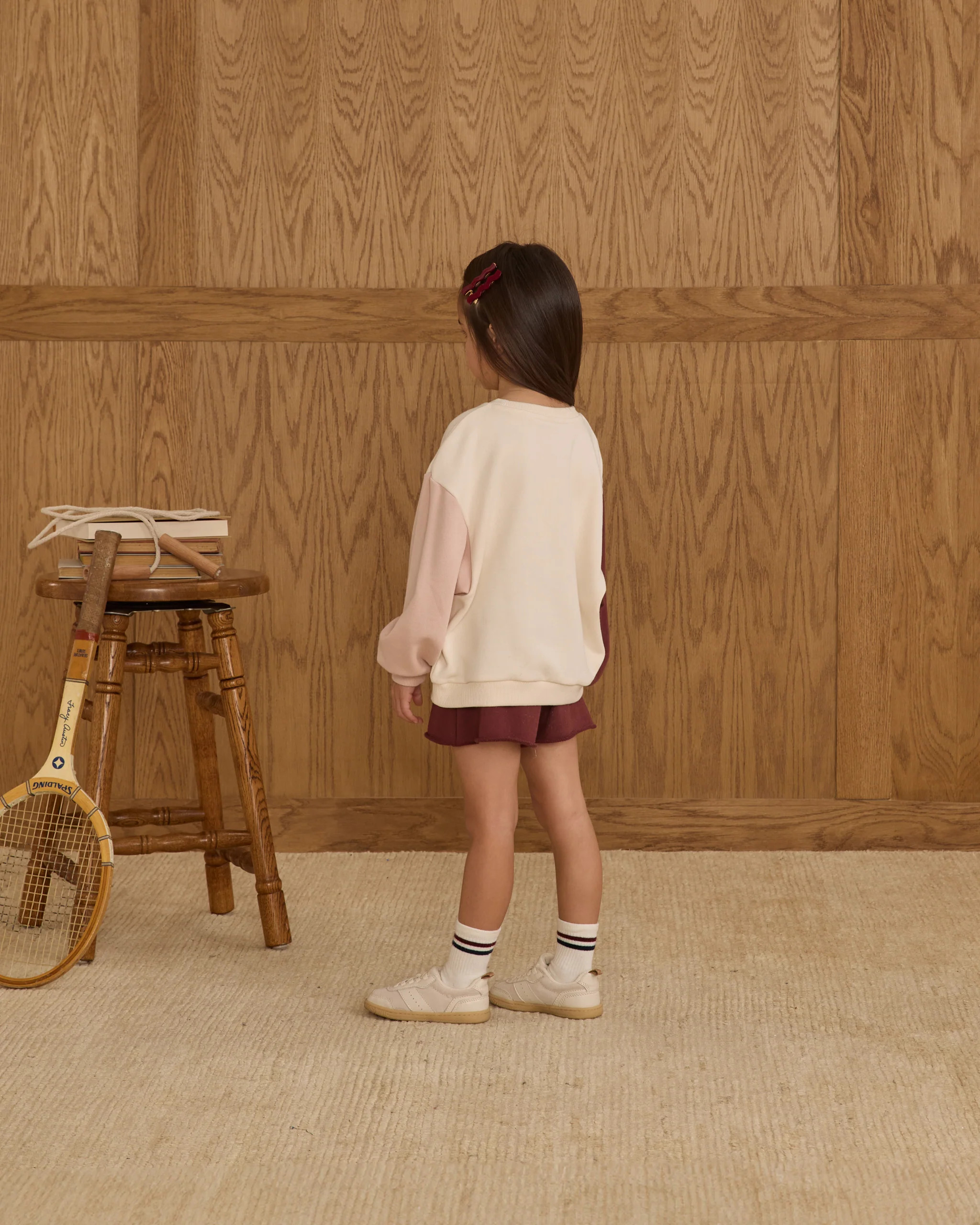 Stripe Socks, 2-pack || Ivory, Navy | Rylee + Cru