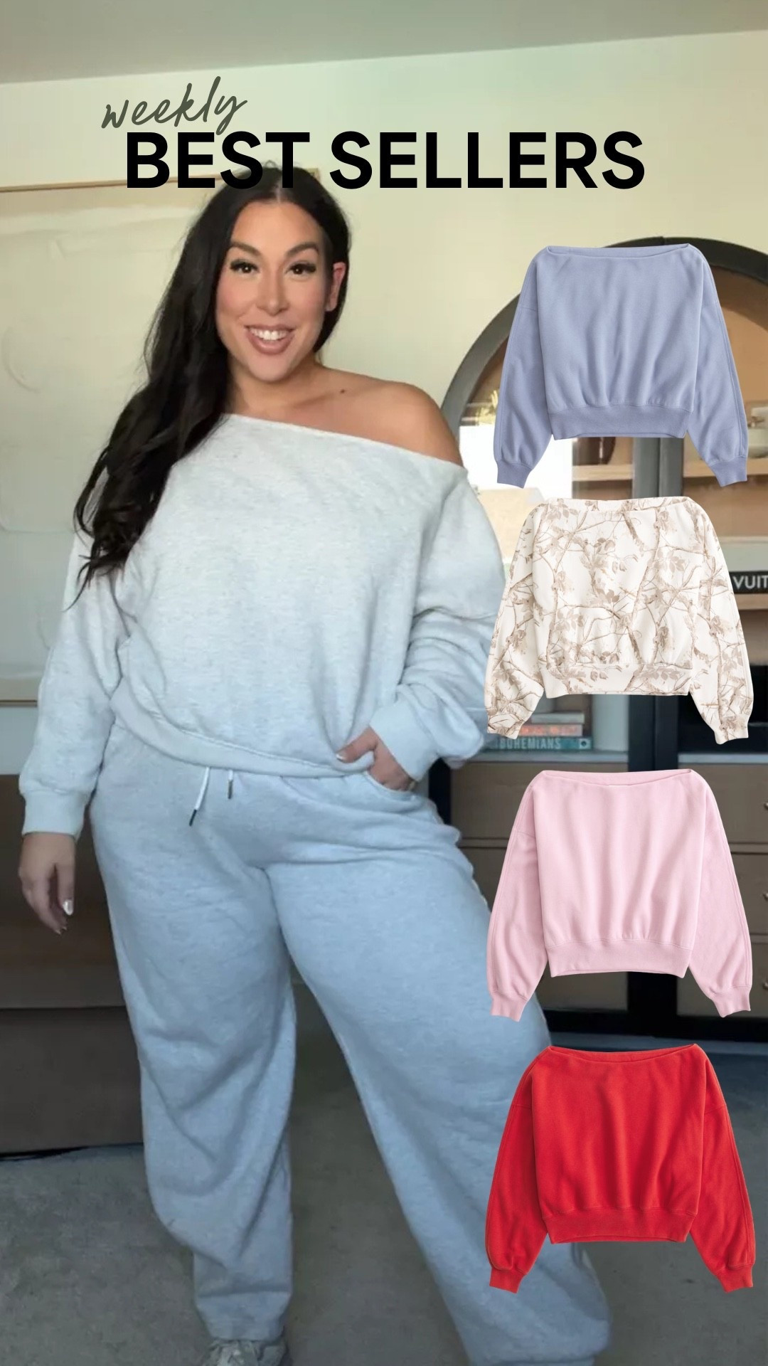 Weekly best sellers! Sunday slash top from Abercrombie, wearing a size XL

Midsize fashion, fall fashion, Midsize fall fashion, lounge set, off the shoulder top 

 

#LTKSeasonal #LTKMidsize #LTKStyleTip