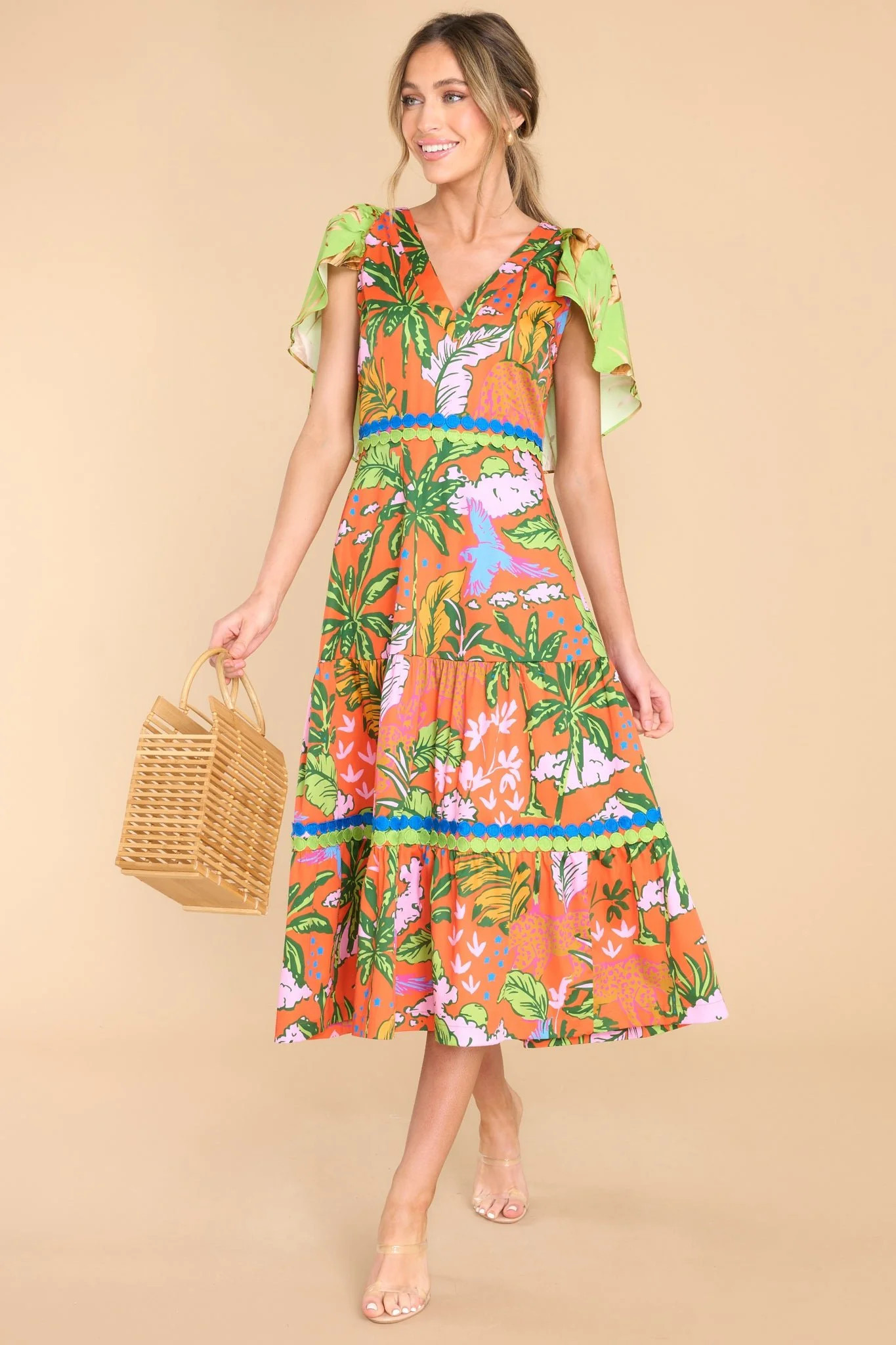 Diana Jungle Cruise Maxi Dress | Red Dress 