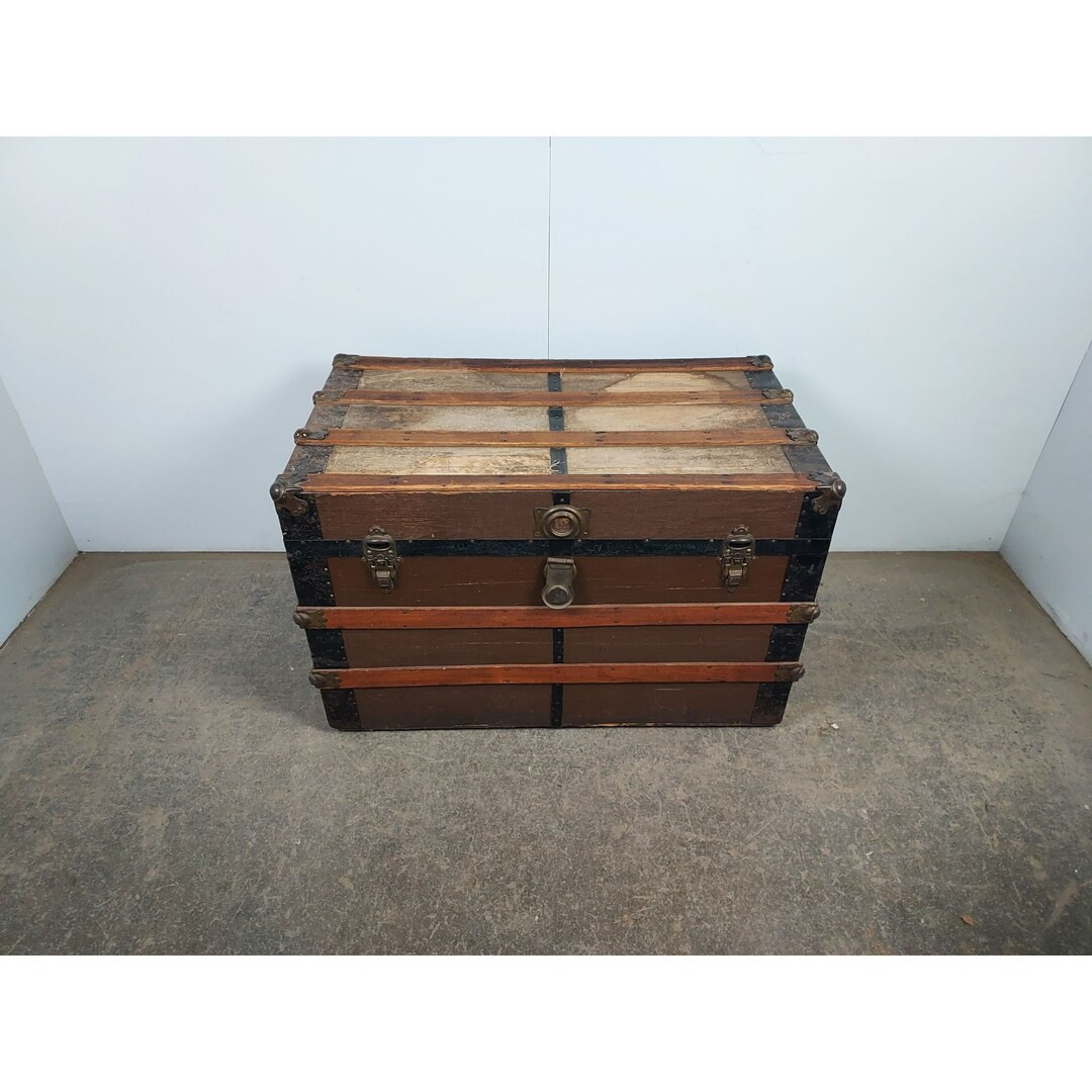 LATE 1800,S TRAVEL TRUNK 192917 Shipping is Not Free Please Conatct Us Before Purchase Thanks - E... | Etsy (US)