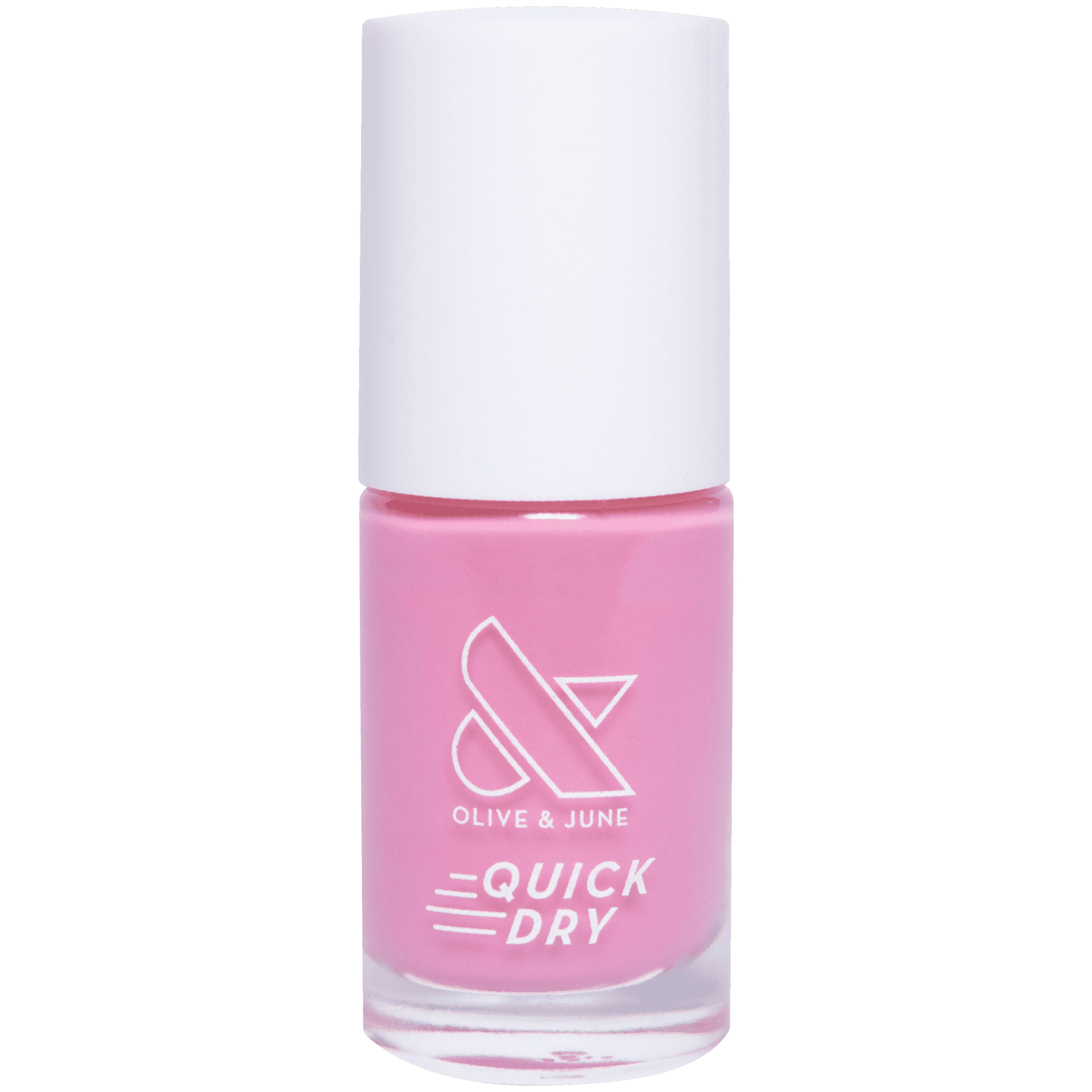 Olive & June Quick Drying Nail Polish, Taffy, Bright Pink, 0.3 fl oz | Walmart (US)