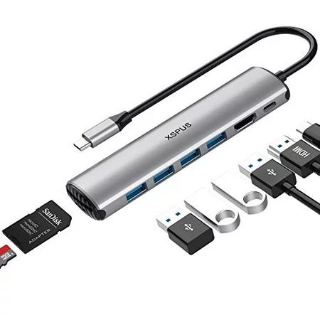 USB C Hub MacBook Pro Adapter - 8 in 1 Portable Aluminum USB C Dongle with USB C Charging, USB C to  | Walmart (US)