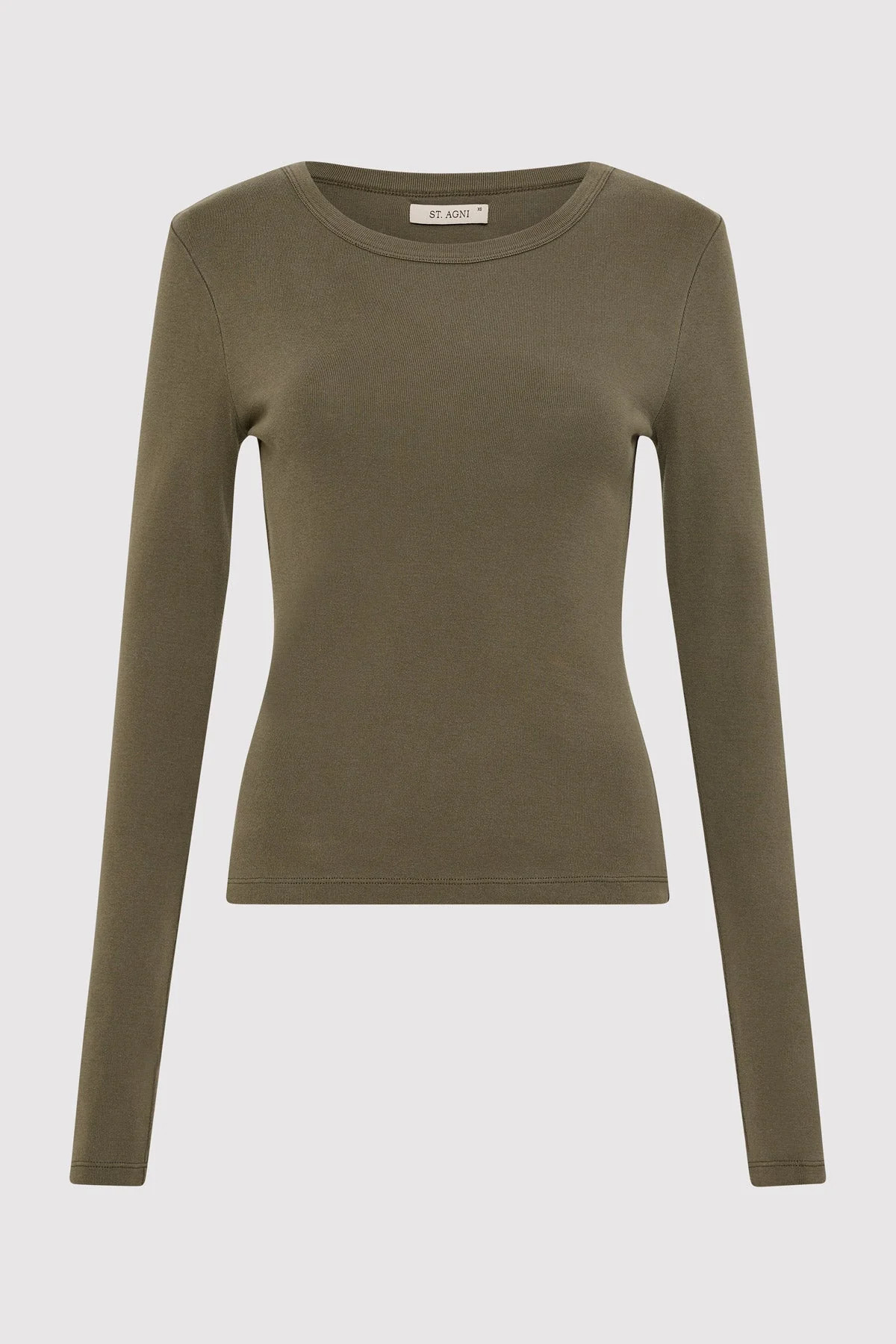 Organic Cotton Long Sleeve Top - Kelp | St. Agni (US, UK, EU)