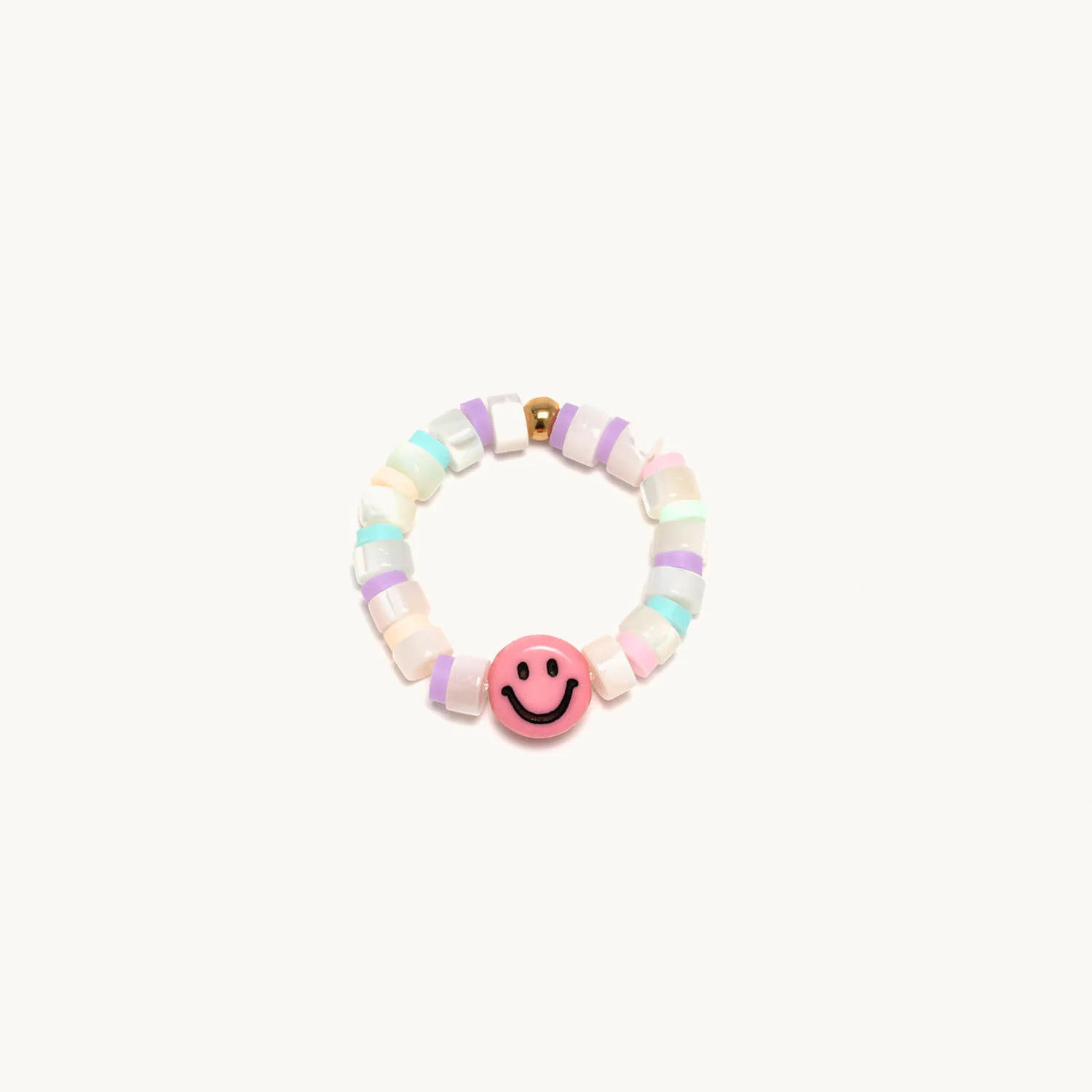 Pink Smiley Ring- Beach Days | Little Words Project