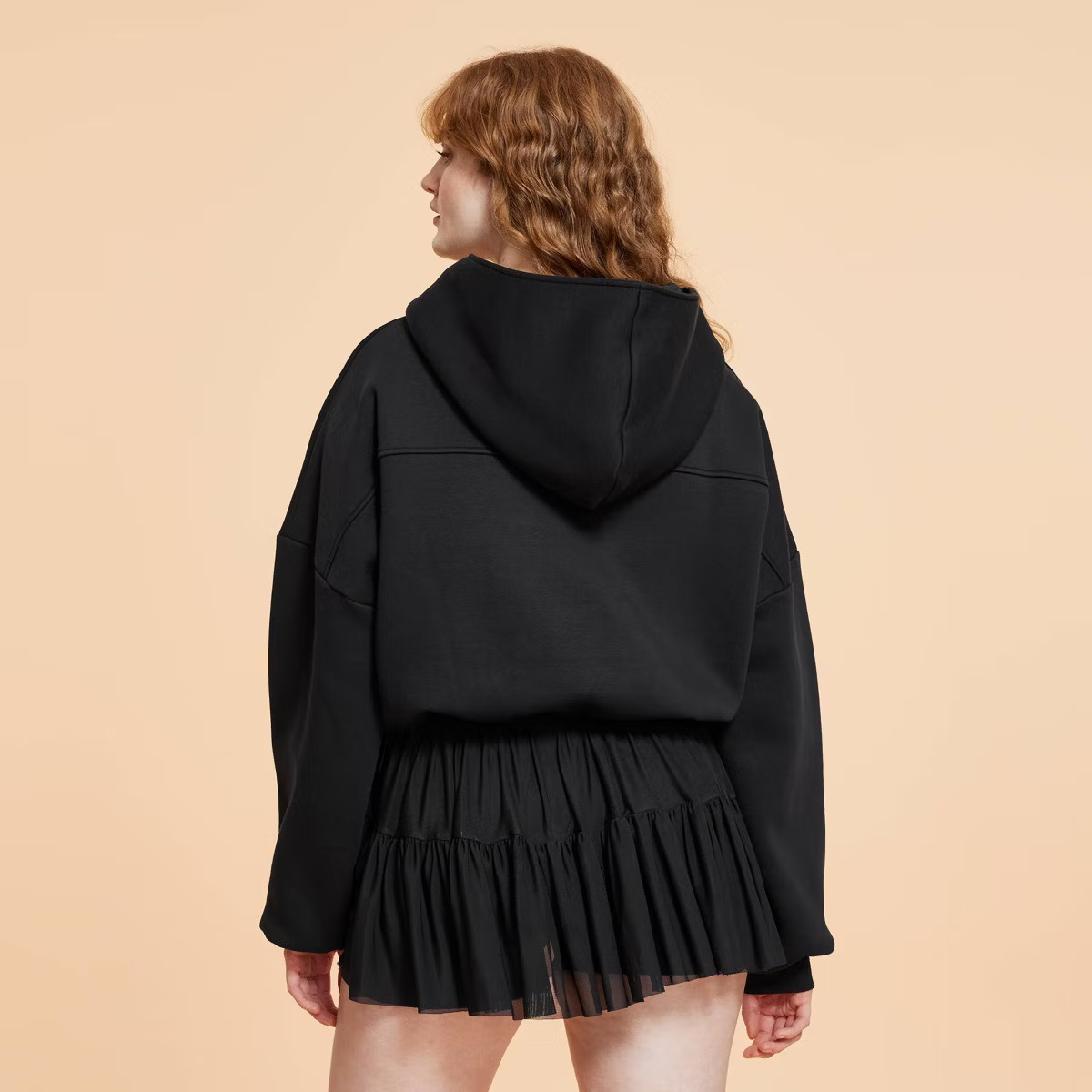 Blogilates Women's Marshmallow Half Zip Hooded Sweatshirt | Target