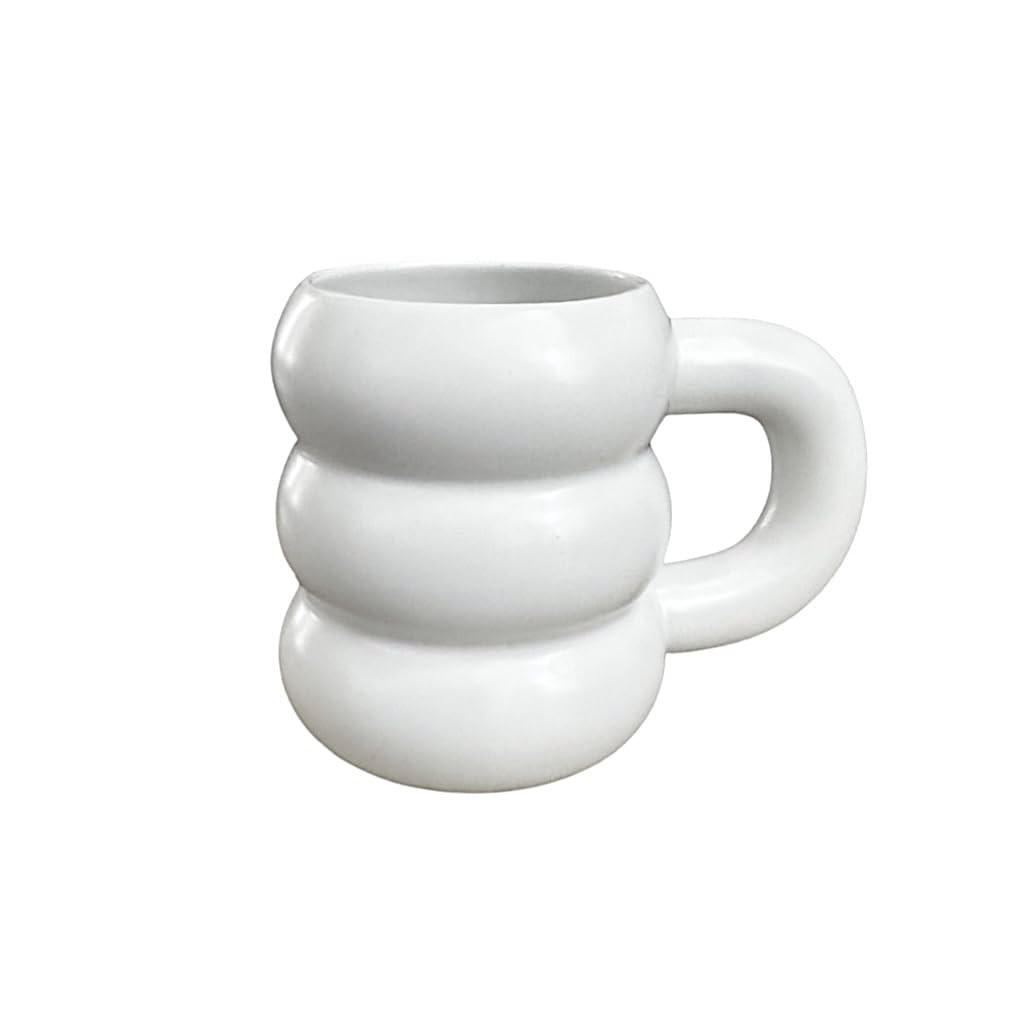 Cloud Mug White Matte Coffee Tea Cup 14 oz Capacity Designer Shape High-End Porcelain Material No... | Amazon (CA)