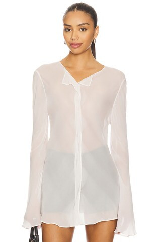 Via Blouse in Ivory | Revolve Clothing (Global)