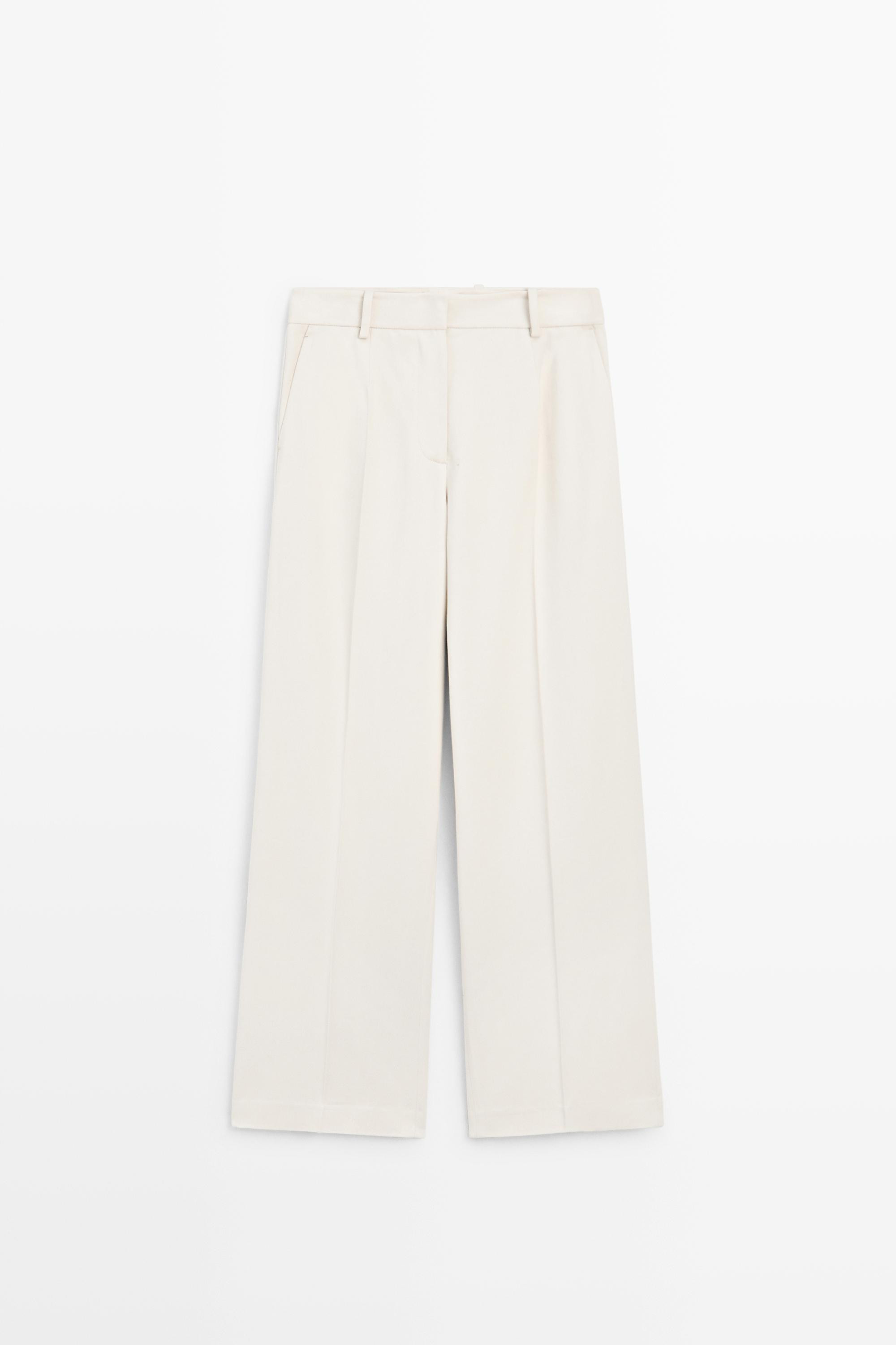Flowing wide-leg pants - ICE | Massimo Dutti UK