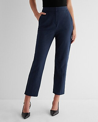 Editor Super High Waisted Straight Ankle Pant | Express