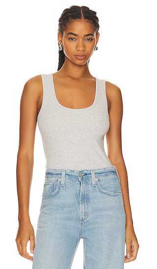 Heritage Scoop Tank Top in Heather Grey 001 | Revolve Clothing (Global)