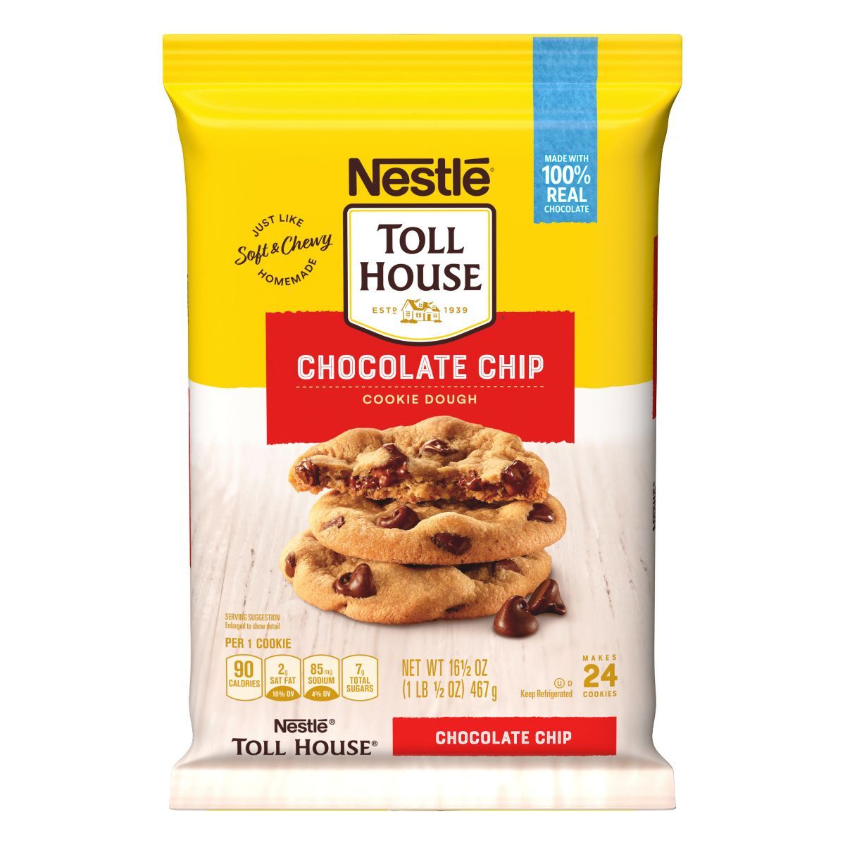 Nestle Toll House Chocolate Chip Cookie Dough - 16.5oz | Target